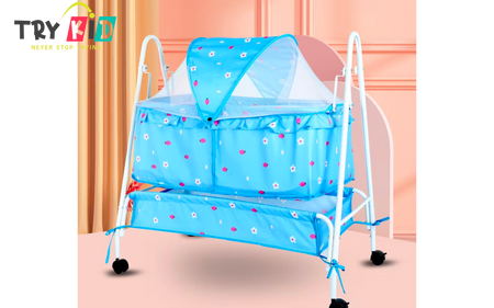 Multifunctional mobile cradle beds for babies