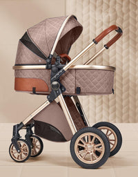 Lightweight Folding Two Way Shock Absorbing Newborn Baby Stroller - TryKid
