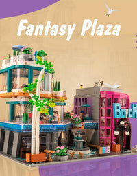 Box Street View Fantasy Plaza Children's Puzzle Block Toys - TryKid
