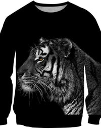 3D Personalized Animal Pattern Sports Top Unisex Tiger Series Hoodie
