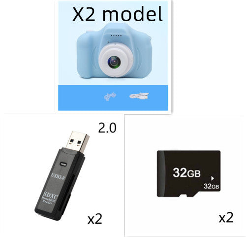 X2 HD Mini Cartoon Kids Digital Camera - TryKid