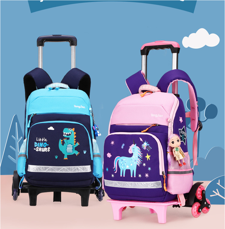 Korean Detachable Trolley Bag For Elementary School Students - TryKid