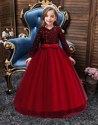 Girls Fashion Cotton Sequin Dress Kids - TryKid
