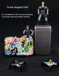 New Luggage Box Storage Box Folding Mini UAV Aerial Photography Remote Control Four Axis Children's Toys Drone - TryKid
