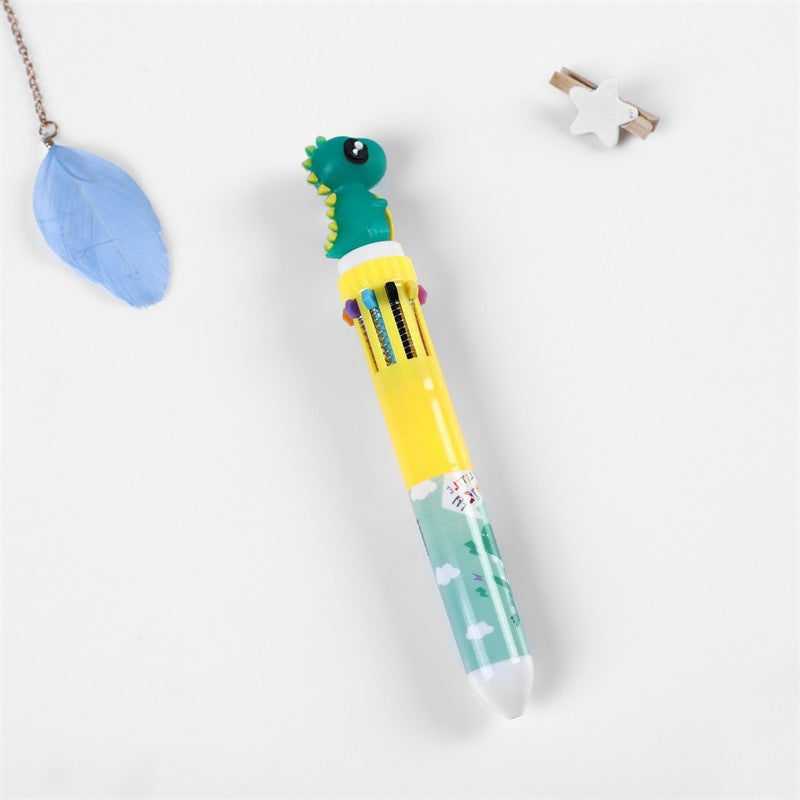 Girly Heart Cartoon Multicolor Press Ballpoint Pen - TryKid