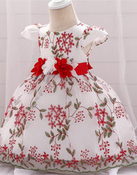 2021 summer children's clothing new baby birthday party wedding dress skirt girls fluffy dress - TryKid

