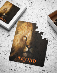 kids puzzle lion image Trykid 30 PC puzzle
