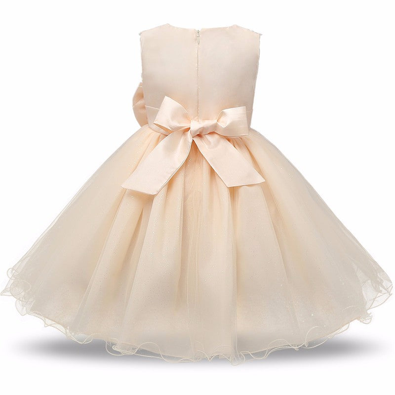 Princess Flower Girl Dress Summer Tutu Wedding Birthday Party Dresses - TryKid