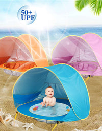 Baby Beach Tent Kids Outdoor Camping Easy Fold Up Waterproof  Up Sun Awning Tent UV-protecting
