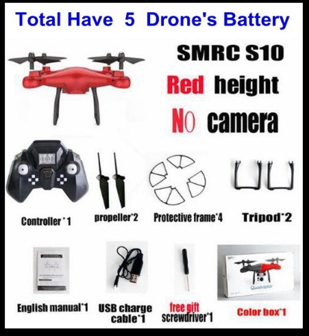 Sales Promotion WiFi 2MP Camera With S10 SMRC FPV Quadcopter Drone Helicopter UAV Micro Remote Control Toy RACER KIT Aircraft - TryKid