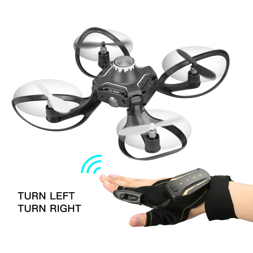 Folding Drone Gesture Control Aerial Photography Four-axis Body Sense Gravity Induction Remote Contro - TryKid