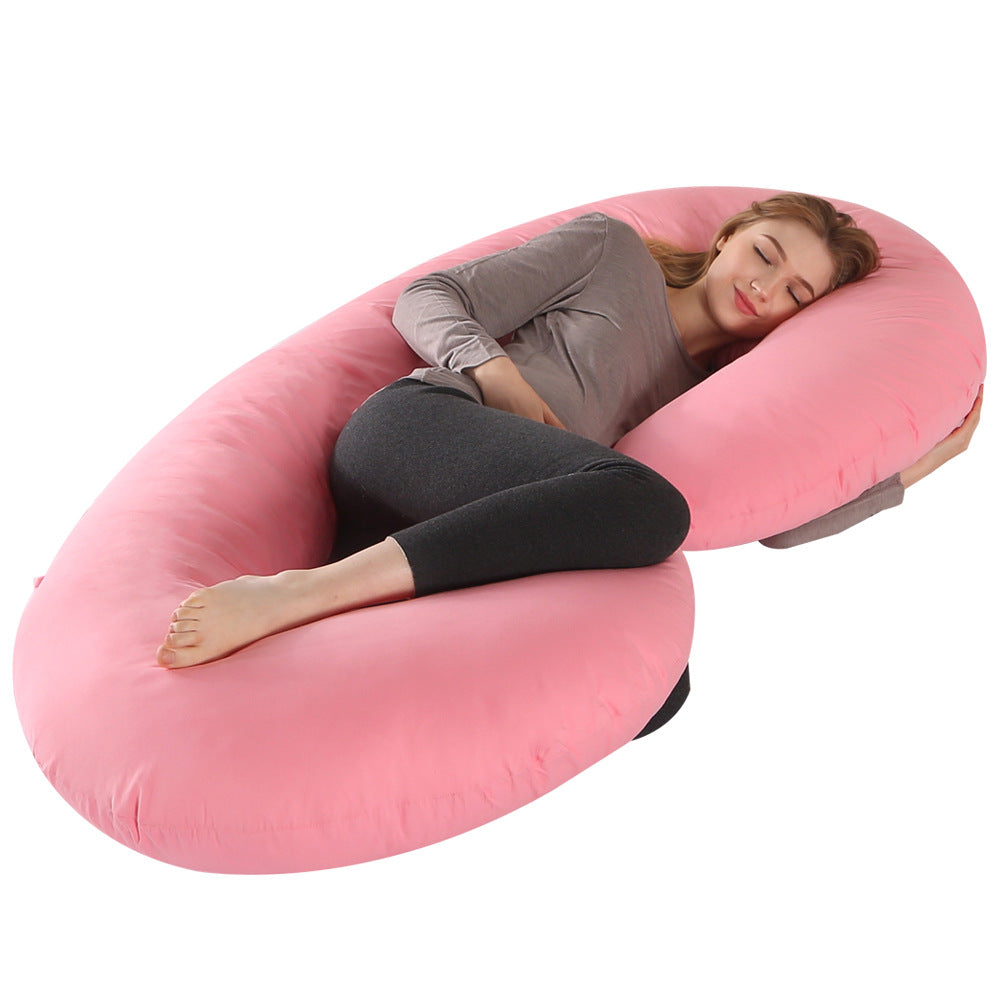 Crystal Velvet C-type Pregnancy Pillow For Sleeping On The Side - TryKid