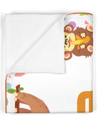 Cozy Comfort: Soft Fleece Baby Blanket Featuring the Adorable TryKid Logo - Perfect for Snuggles and Sweet Moments
