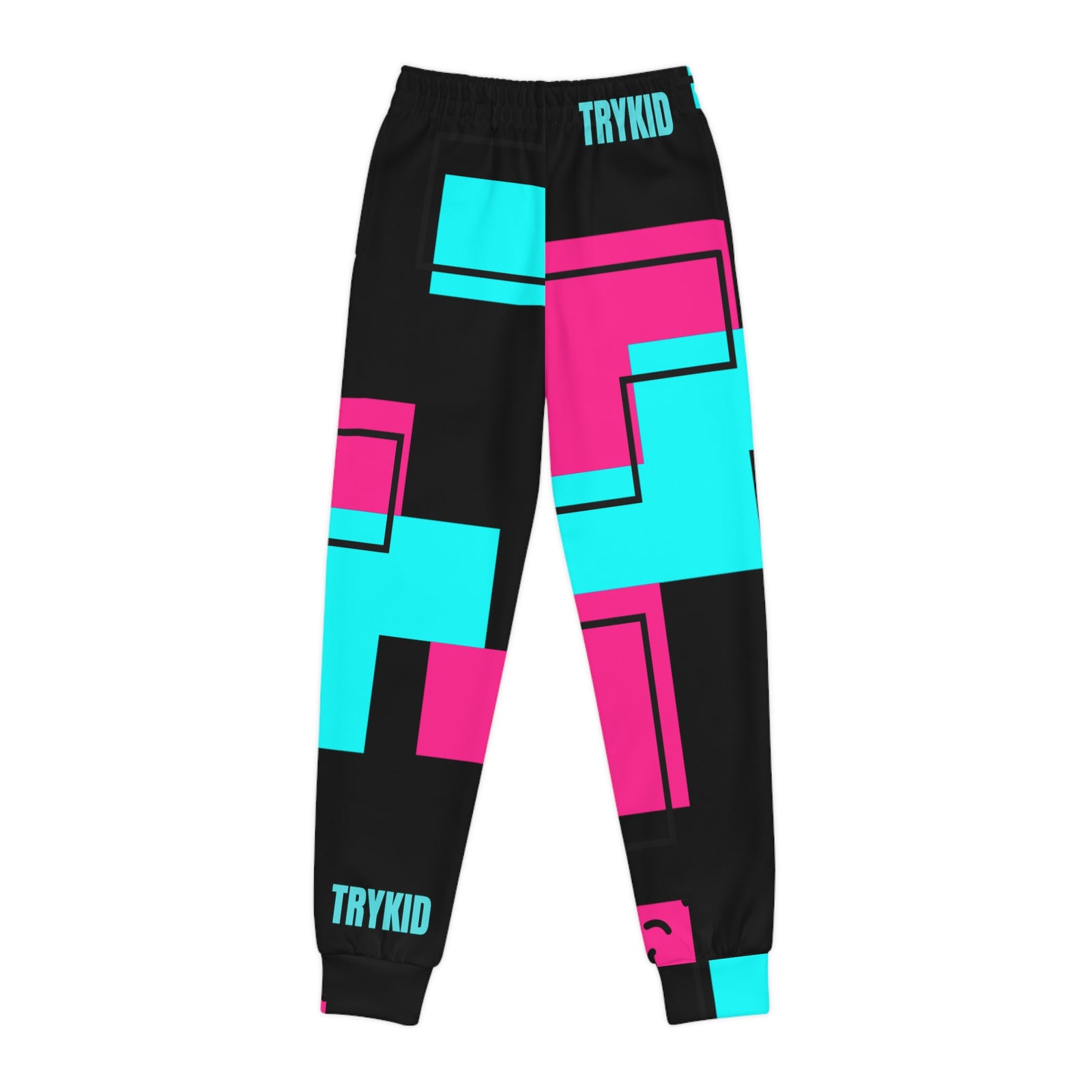 TryKid Logo Youth Joggers featuring a Distinctive Trending Pattern (All-Over Print) for Stylish Comfort
