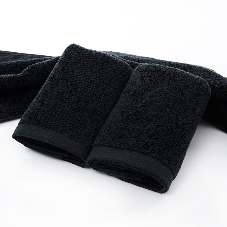 21 strands of black cotton towels - TryKid