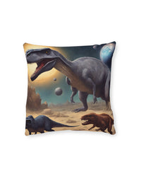 Square Dinosaur Design Pillow: 2-Way Reversible Comfort for a Roaring Bedroom Upgrade
