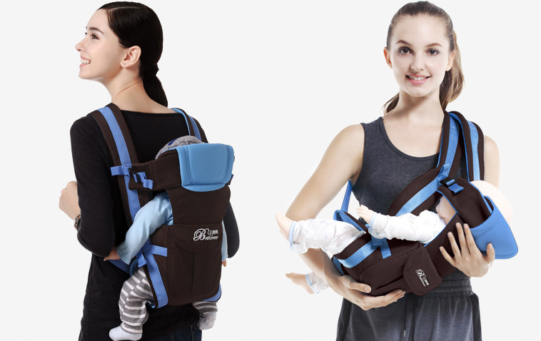 Double Shoulder Baby Carriers Mother and Child Travel Supplies - TryKid