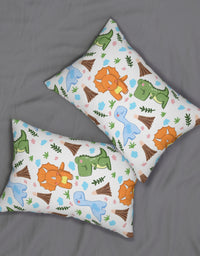 TryKid's Dino Haven Pillow - Vibrant Dinosaur and Tree Design for a Fun and Cozy Kids' Bedroom - Best in New Trending Designs
