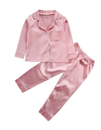 Pure Color Children's Bathrobe Casual Fashion Suit - TryKid
