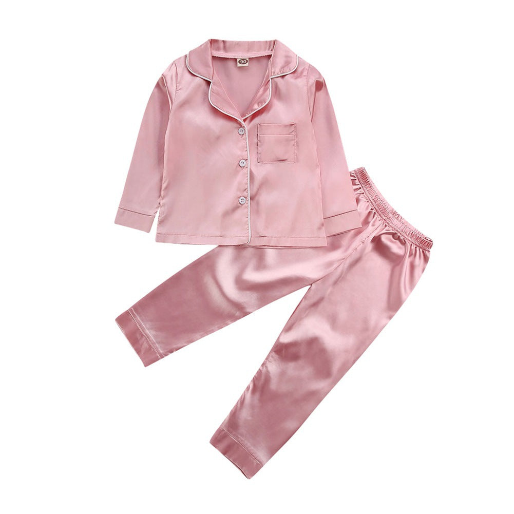 Pure Color Children's Bathrobe Casual Fashion Suit - TryKid