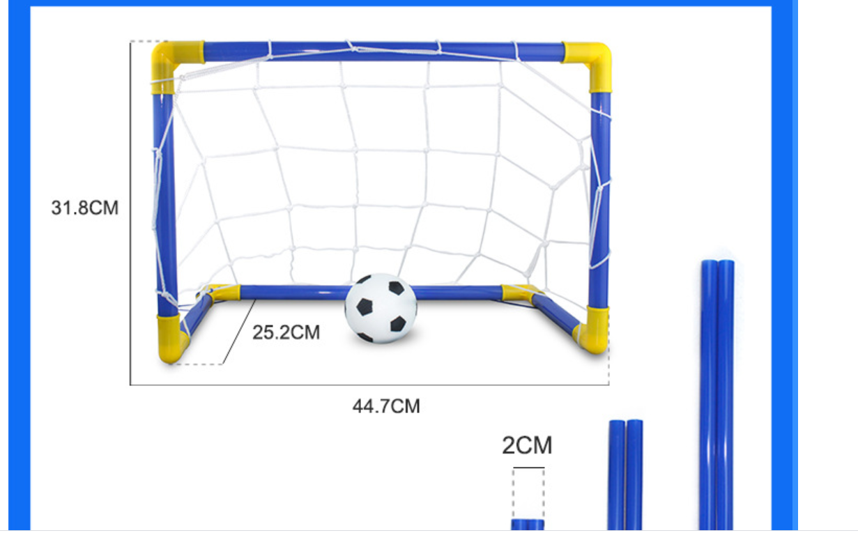 Folding Mini Football Soccer Ball Goal Post Net - TryKid