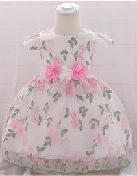 2021 summer children's clothing new baby birthday party wedding dress skirt girls fluffy dress - TryKid
