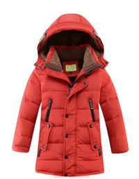 -30 Degree Children's Winter Jackets Duck Down Padded Children Clothing Big Boys Warm Winter Down Coat Thickening Outerwear
