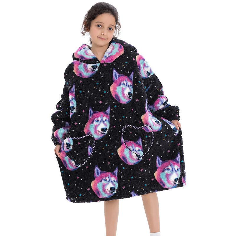 Oversized Thermal Sweatshirt Lazy Sweatshirt Kids - TryKid