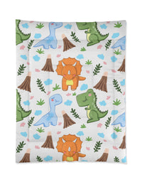 TryKid's Dino Haven Comforter - Vibrant Dinosaur and Tree Design for a Fun and Cozy Kids' Bedroom - Best in New Trending Designs
