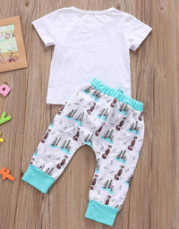 Newborn Baby Clothes Set T-shirt Tops+Pants Little Boys and Girls Outfits - TryKid
