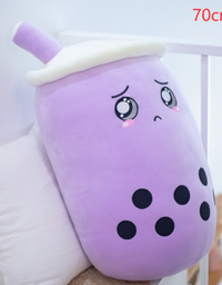 Cute Fruit Drink Plush Stuffed Soft Strawberry Milk Tea Plush Boba Tea Cup Toy Bubble Tea Pillow Cushion Kids Gift - TryKid
