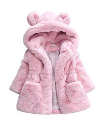 Girl's fur coat for autumn and winter - TryKid
