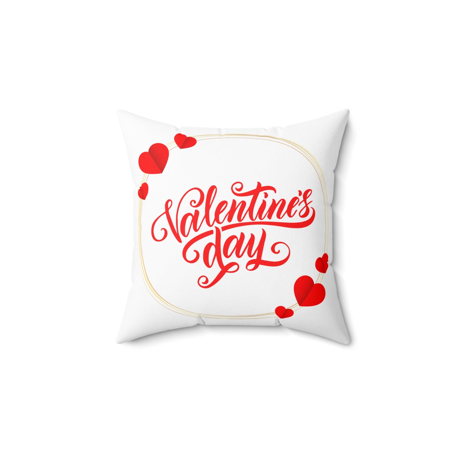 Spun Polyester TRYKID Valentines day square pillow