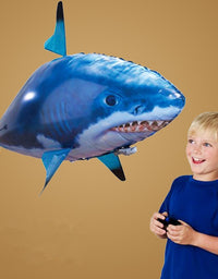Remote Control Shark Toy Air Swimming Fish Infrared Flying RC Airplanes Balloons - TryKid
