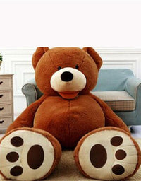 Giant Teddy Bear Plush Toy Huge Soft Toys Leather Shell - TryKid
