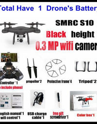 Sales Promotion WiFi 2MP Camera With S10 SMRC FPV Quadcopter Drone Helicopter UAV Micro Remote Control Toy RACER KIT Aircraft - TryKid
