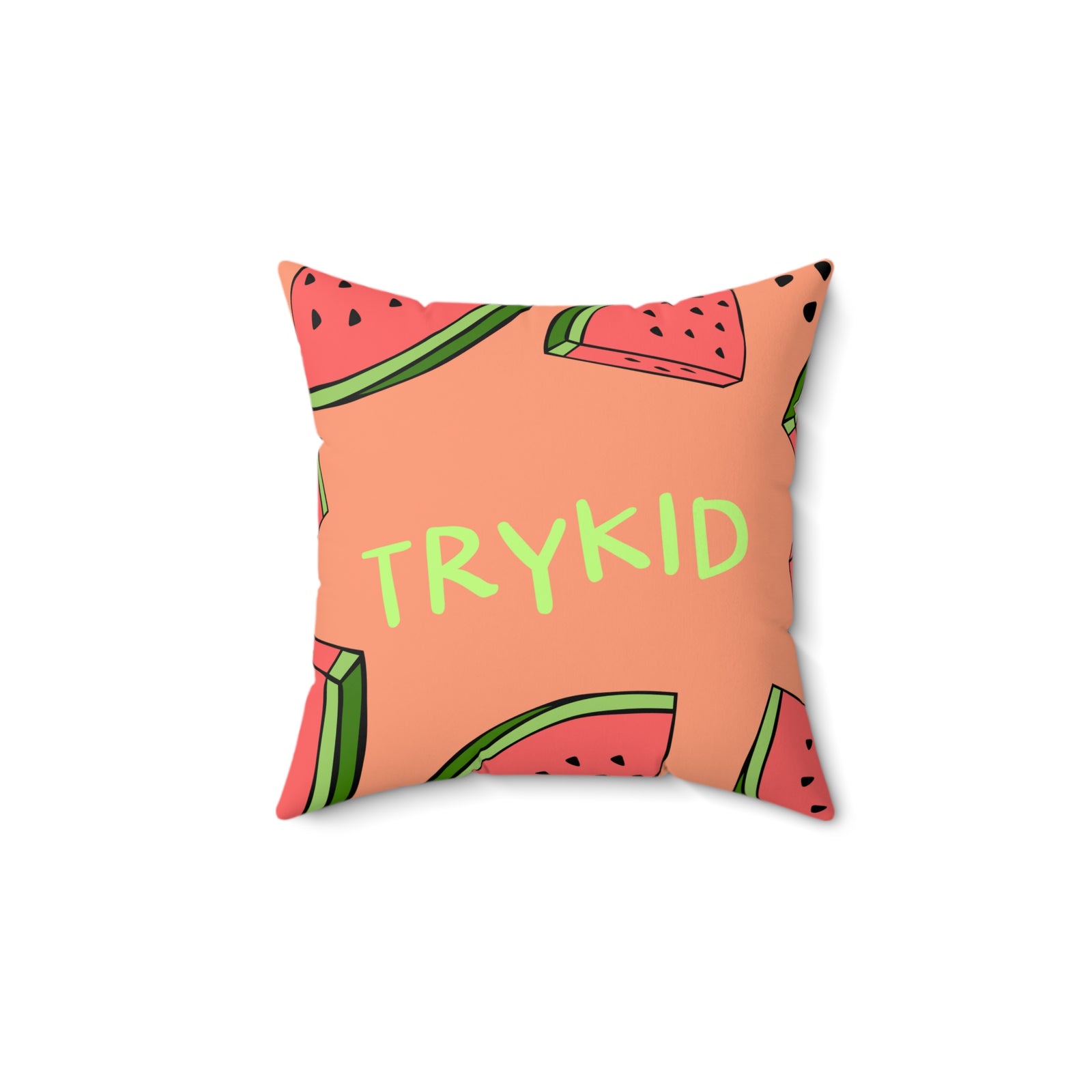 TRYKID Spun Polyester Square Pillow