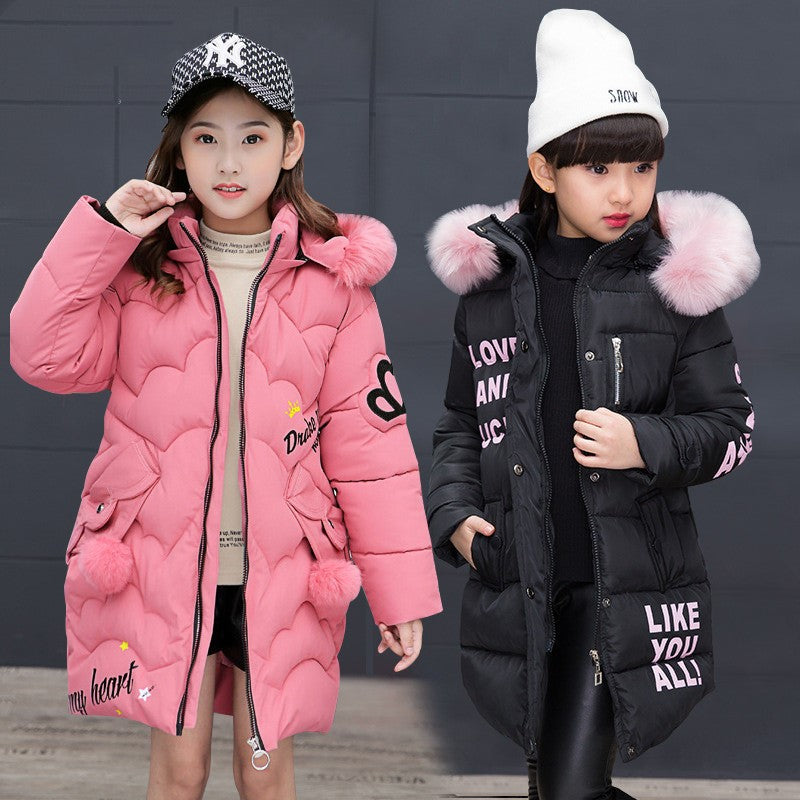 Girls' cotton-padded jackets - TryKid