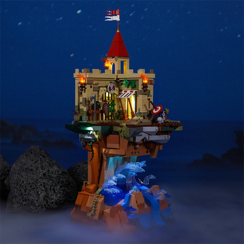 Cliff Castle Middle Ages LED Block Lighting Toys - TryKid