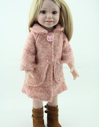 Blond Long Hair Full Vinyl Dolls 18\'Lifelike Handmade Baby Dolls Full Body Silicone Toy Kids Fashion Play Doll
