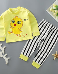 Kids Pajamas Sets Baby Boys Girls Cotton Long Sleeved - TryKid
