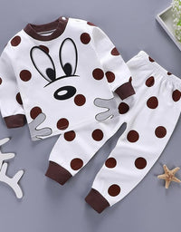 Kids Pajamas Sets Baby Boys Girls Cotton Long Sleeved - TryKid
