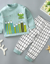 Kids Pajamas Sets Baby Boys Girls Cotton Long Sleeved - TryKid
