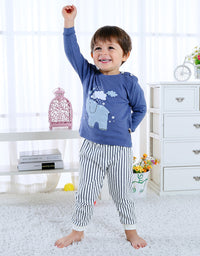 Children's Home Wear Long Sleeve Baby Thermal Pajamas Baby Underwear Set Kids - TryKid
