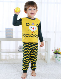 Children's Home Wear Long Sleeve Baby Thermal Pajamas Baby Underwear Set Kids - TryKid
