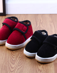 Handmade Cotton Shoes Non-slip Thick Warm Shoes
