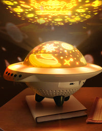 UFO Star Night Light Projector for Kids Creative Toys Stars Projection Lamp Adult Sleep Helper - TryKid
