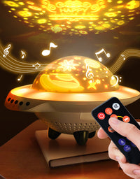 UFO Star Night Light Projector for Kids Creative Toys Stars Projection Lamp Adult Sleep Helper - TryKid
