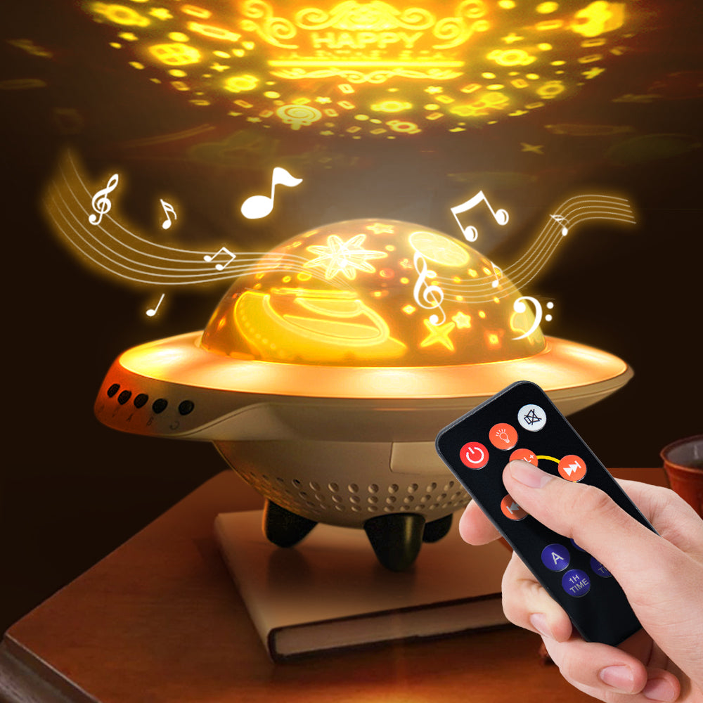 UFO Star Night Light Projector for Kids Creative Toys Stars Projection Lamp Adult Sleep Helper - TryKid