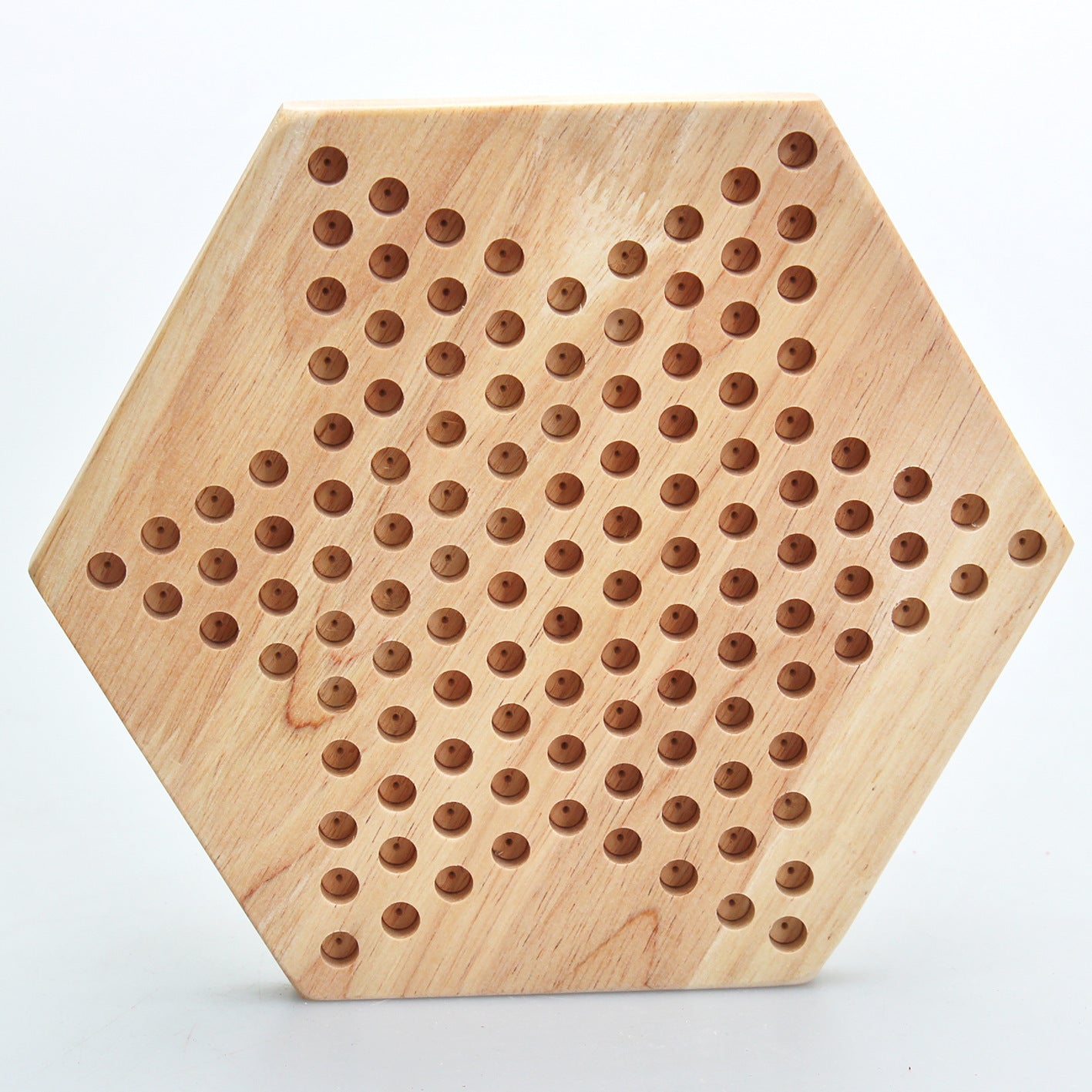 Wooden Puzzle Desktop Hexagon Checkers - TryKid